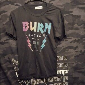 Burn Nation Black Graphic Tee